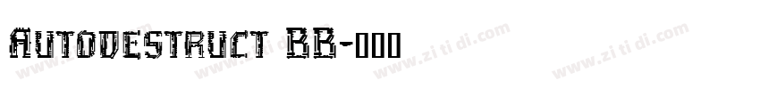 Autodestruct BB字体转换